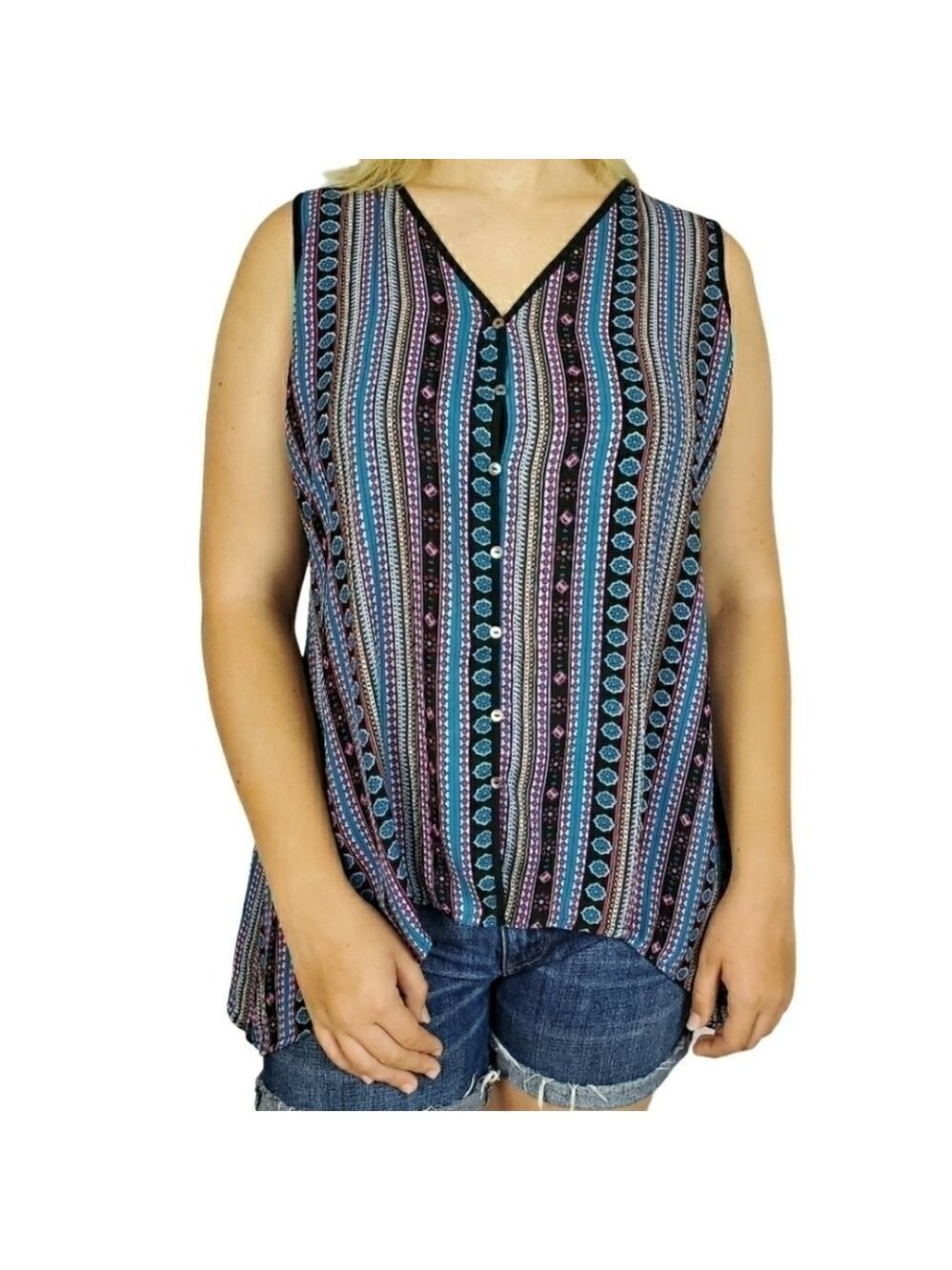 Figure flattering Handkerchief tank Signature studio sz M
